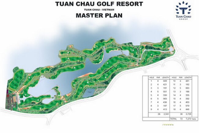 bảng giá sân golf Tuần Châu