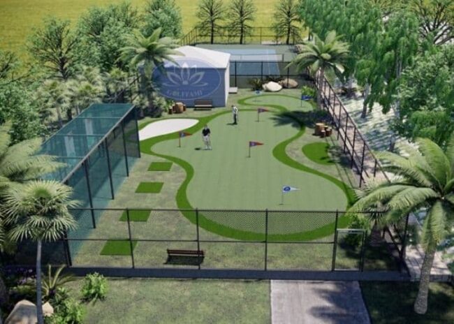 thi công sân tập golf
