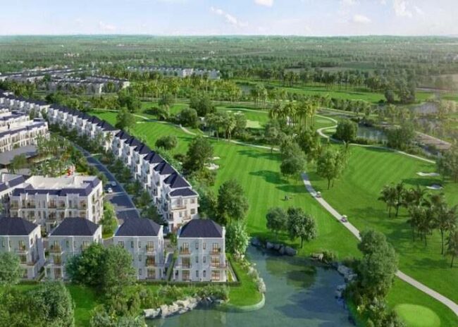 Các khu vực của sân west lakes golf & villas