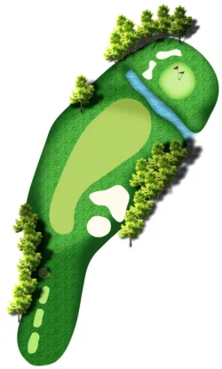 Hố số 18 sân golf Lakeside