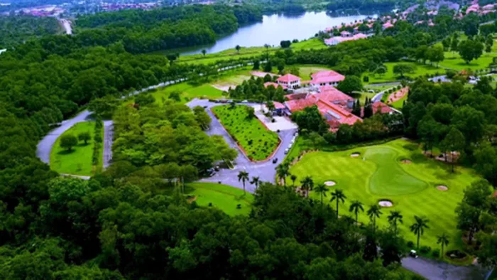 Hình ảnh sân golf Thủ Đức - Vietnam Golf & Country Club nhìn từ trên cao