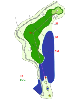 Hố 09 Sân Đồi Sân Golf Long Thành - Long Thành Golf Resort Sangolfvietnam