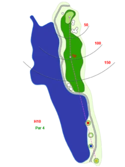 Hố 10 Sân Đồi Sân Golf Long Thành - Long Thành Golf Resort Sangolfvietnam