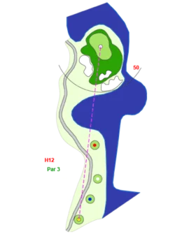 Hố 12 Sân Đồi Sân Golf Long Thành - Long Thành Golf Resort Sangolfvietnam