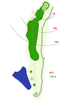 Hố 13 Sân Đồi Sân Golf Long Thành - Long Thành Golf Resort Sangolfvietnam