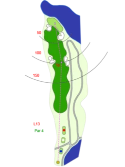Hố 13 Sân Hồ Sân Golf Long Thành - Long Thành Golf Resort Sangolfvietnam