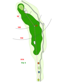 Hố 14 Sân Đồi Sân Golf Long Thành - Long Thành Golf Resort Sangolfvietnam