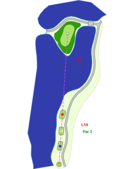 Hố 14 Sân Hồ Sân Golf Long Thành - Long Thành Golf Resort Sangolfvietnam