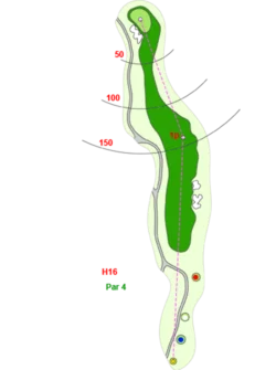 Hố 16 Sân Đồi Sân Golf Long Thành - Long Thành Golf Resort Sangolfvietnam