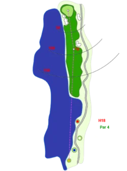 Hố 18 Sân Đồi Sân Golf Long Thành - Long Thành Golf Resort Sangolfvietnam