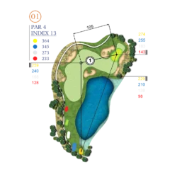 Hố Golf 01 Sân Hồ Sân Golf Vinpearl Hải Phòng - Sân Golf Vũ Yên Hải Phòng