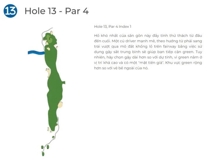 Hố Golf 13 Sân Norman Sân Golf BRG Đà Nẵng - BRG Danang Golf Resort